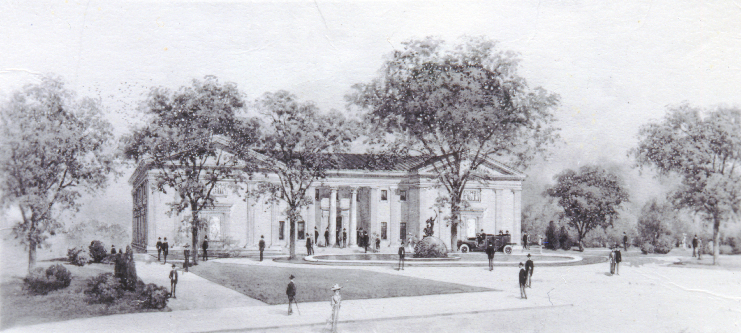 Architect's rendering of MAM from 1914
