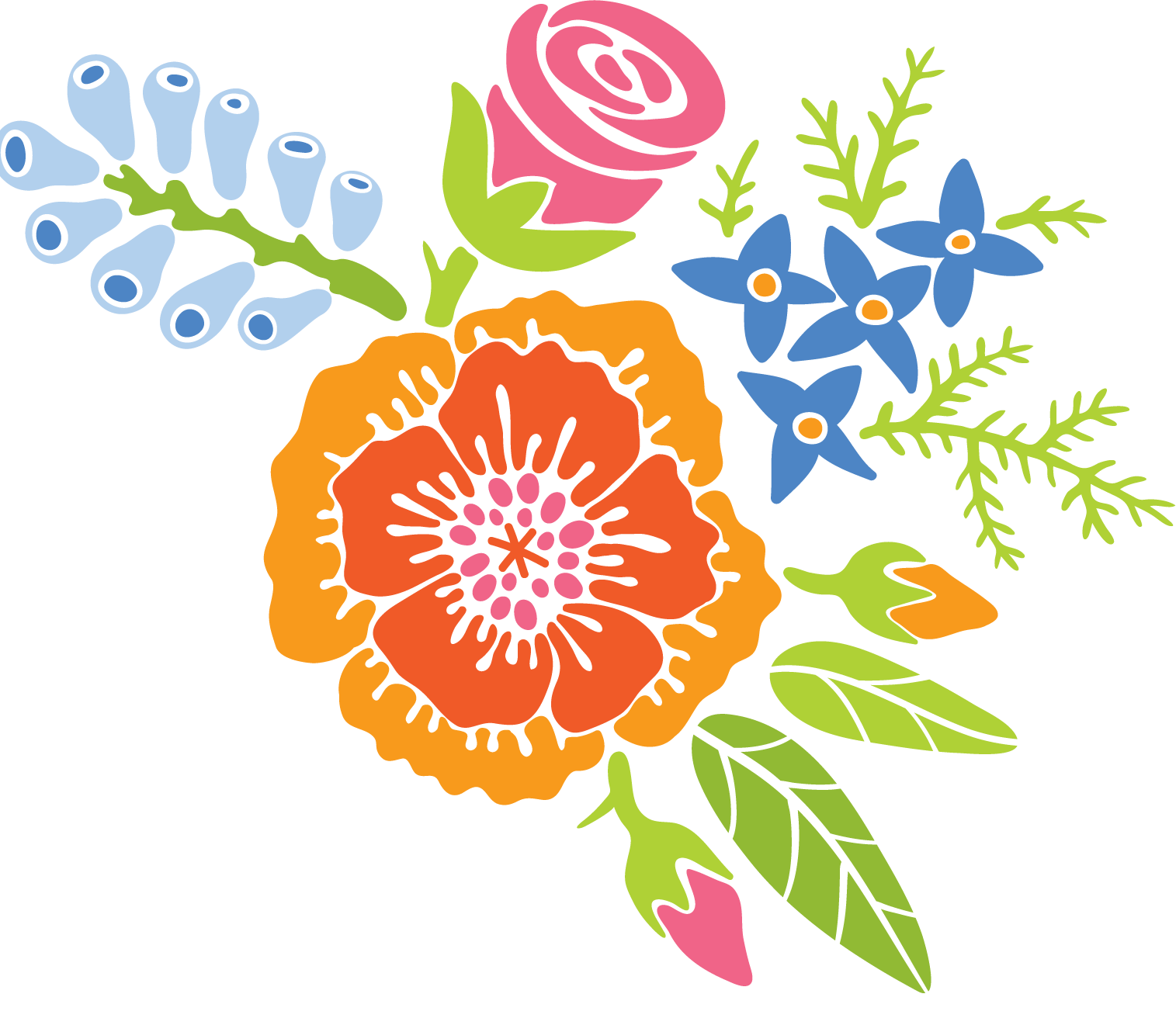 Floral design illustration
