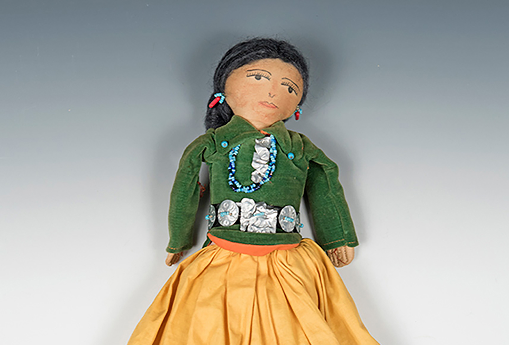 Detail of "Doll" (1941) by Artist Once Known (Diné)